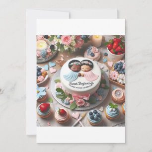 Convites "Começos Doce: Uma Celebração de Chá de fraldas"