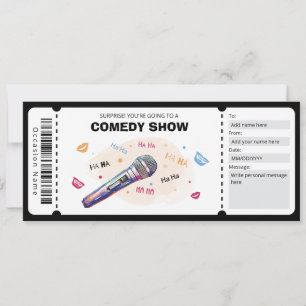 Convites Comedy Show Gift Voucher, Passe O Tíquete De Coméd