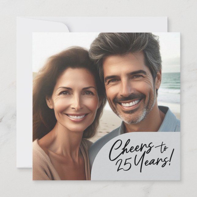 Convites Comemoração de 25 anos do Partido do Aniversário (Frente)