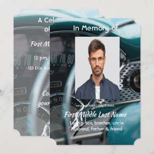 Convites Comemoração de veículos automóveis antigos