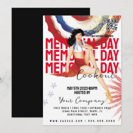 Convites Comemoração do dia do dia do COOKOUT