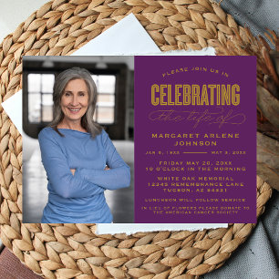 CONVITES COMEMORAÇÃO DO FUNERAL DE VIDA MODERNA NEGRA