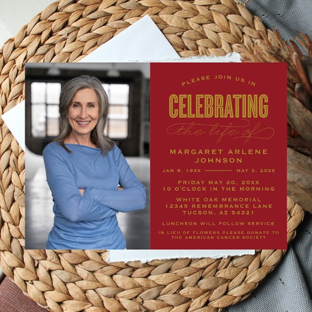 CONVITES COMEMORAÇÃO DO FUNERAL DE VIDA MODERNA NEGRA (Criador carregado)