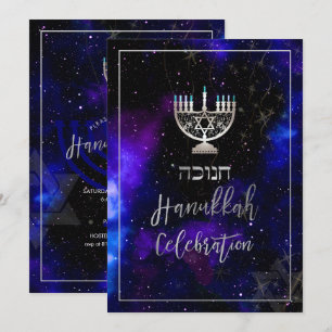 Convites Comemoração PixDezines Hanukkah, Fonte de Script D