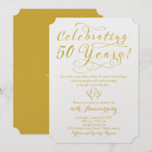 Comemorando 50 Anos 50º Aniversário de Casamento