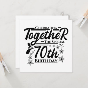 Convites comemorando o 70º aniversário