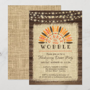 Convites Comensal da acção de graças "devore até que vo