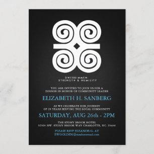 Convites Comensal do evento do tributo da humildade da