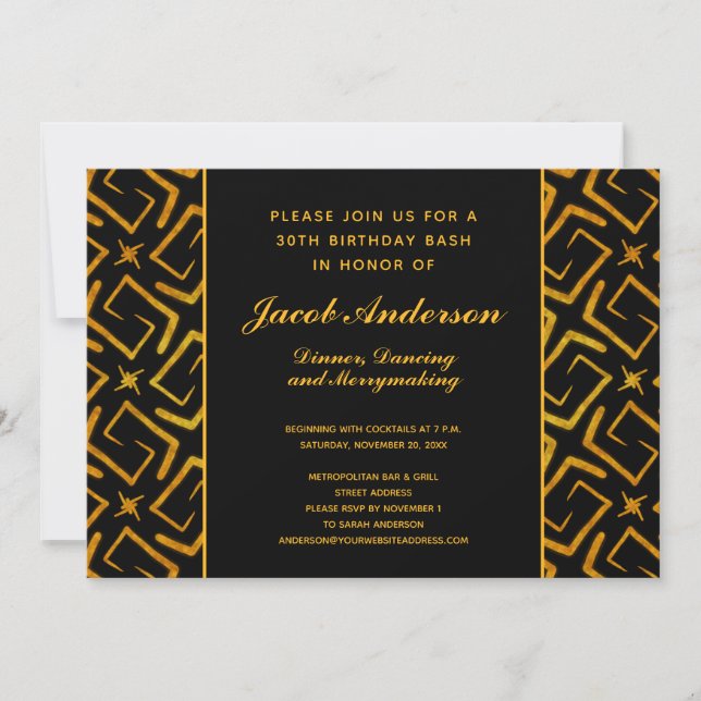 Convites Comensal elegante e dança do partido de (Frente)