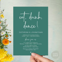Comer, Beber, Dançar, Casamento Simples e Elegante