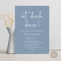 Comer, Beber, Dançar, Elegante Casamento Simples e
