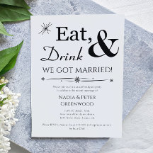 Comer Beber Nós Casamos Festa de Fuga