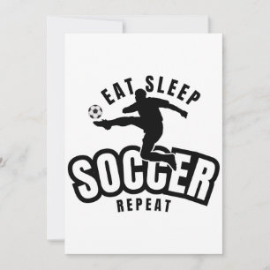 Convites comer dormir futebol repetir