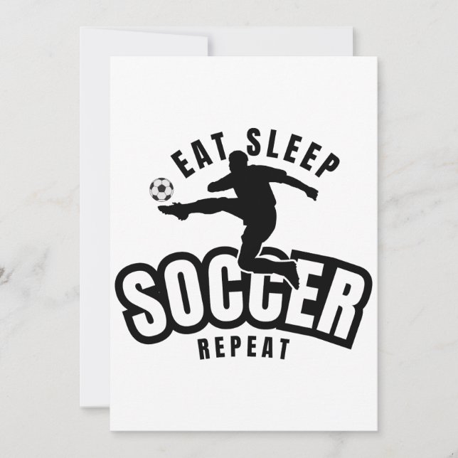 Convites comer dormir futebol repetir  (Frente)