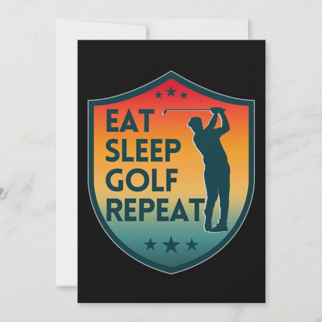 CONVITES COMER DORMIR GOLF REPETIR (Frente)