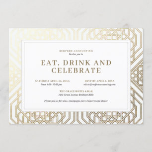 Convites Comer Grupo de Negócios de Bebidas e Comemoraçõ