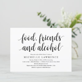 Convites Comida, amigos e álcool, Chá de panela moderno