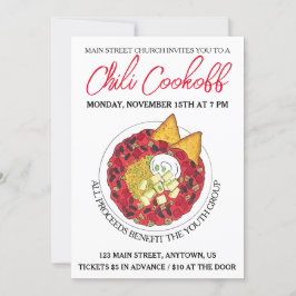 Convites Comida de jantar da Competição Chili Chili Soup Co