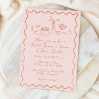 Comida Desenhada à Mão e Bebidas