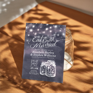 Convites Comida Elegante E Bebida De Casamento