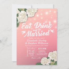 Convites Comida Elegante E Bebida Para Casamento