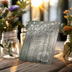 Convites Comida Elegante E Bebida Para Casamento