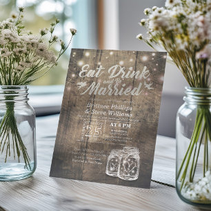 Convites Comida Elegante E Bebida Para Casamento