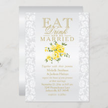 Comida Floral Amarela, Bebida e Ser Convidada