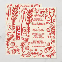 Comida Italiana Isso É Amor Festa de Casamento QR