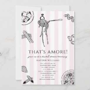 Convites Comida Italiana That's Amore Chuveiro de Noiva Cas