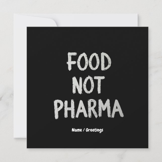 Convites Comida Não Farma Nutrição Orgânica Natural Saudáve (Frente)