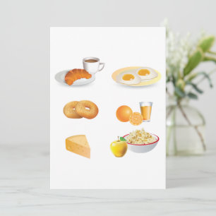 Convites Comidas do café da manhã