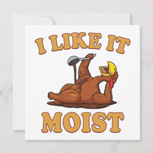 Convites Comidas engraçadas de Ação de Graças Conjunto de g