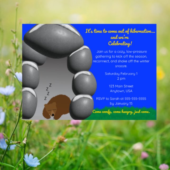 Convites Coming Out of Hibernation-Cozy Winter to Spring  (Criador carregado)