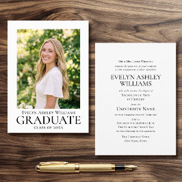 Convites Commencement Ceremony Invitation Photo Card