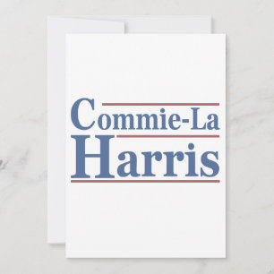 Convites Commie-La Harris 2024 Funny Anti Kamala Harris