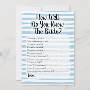 Convites Como bom você sabe o branco azul da noiva listre