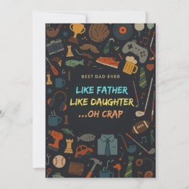 Convites Como o Pai Como Filha Oh Dia de os pais Ruptura Pr