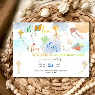 Convites Como o tempo voa o aniversário de pipa de água