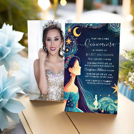 Convites Como Quinceanera do Baile de formatura das Estrela