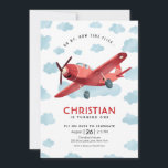 Convites Como voa o avião vermelho no Aniversário<br><div class="desc">Este belo convite de aniversário de avião vermelho inspirado na vintage é a maneira perfeita de fazer o seu aniversário especial! Convide seus entes queridos para compartilhar o entusiasmo do seu grande dia com este convite de aniversário de avião impressionante. O design de convite apresenta um avião vermelho estilo vintage...</div>