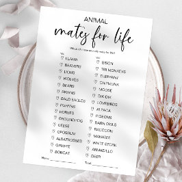 Convites Companheiros de Animais para Jogo de Chás de panel