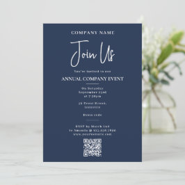 Convites Company Event Office Party Corporate Annual Blue