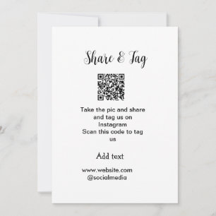 Convites Compartilhar e marcar no site de adicionar QR do I