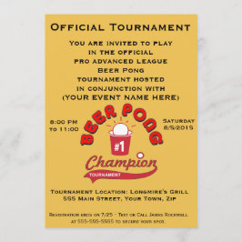 Convites Competiam de Pong da cerveja (partido)