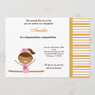 Convites Competição de ginástica