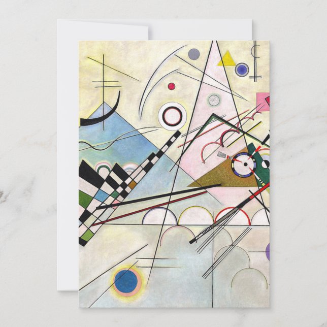 Convites Composição 8 Wassily Kandinsky (Frente)
