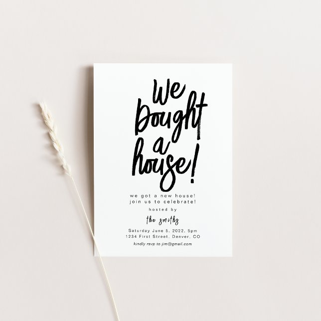 Convites Compramos um Festa de Aquecimento Doméstico (Criador carregado)