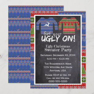 Convites Compre Sua Festa Feia No Knit Christmas Sweater