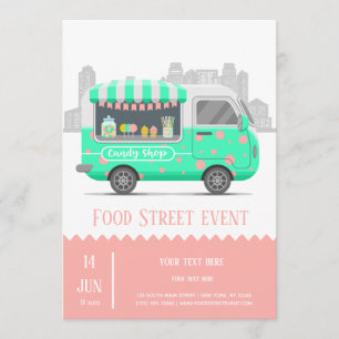Convites compro de doces de rua comida